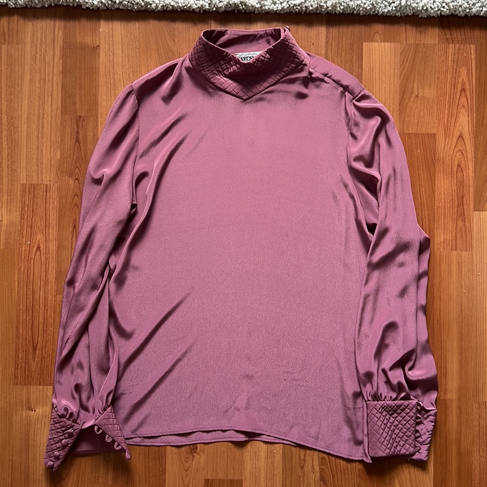 Vintage Sakowitz Silk Shirt